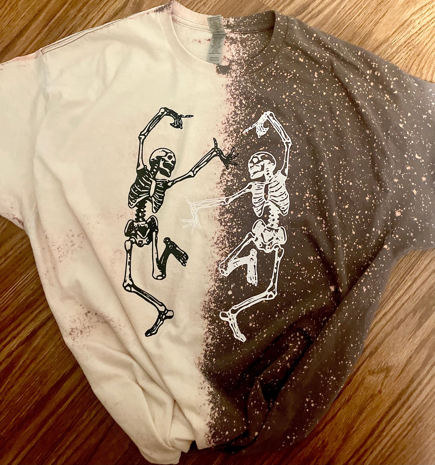 Half Bleached Skeleton tshirt