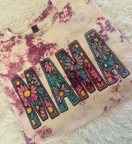 MAMA flower T shirt