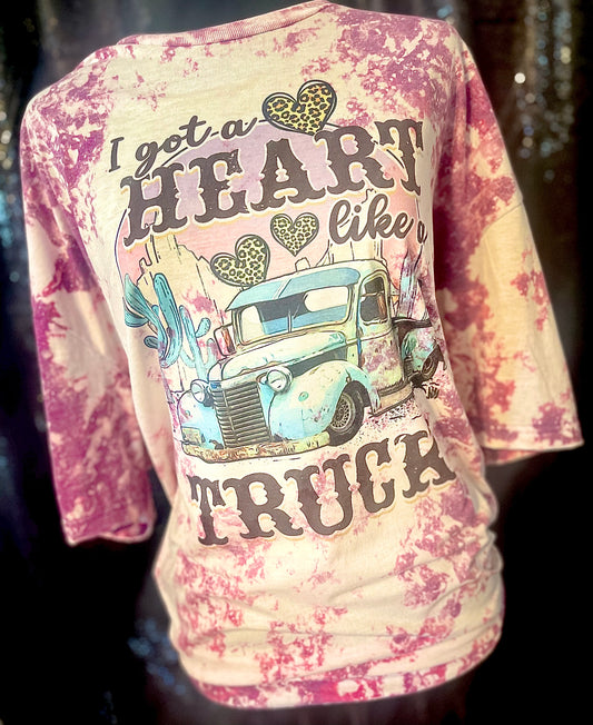 heart like a truck purple t